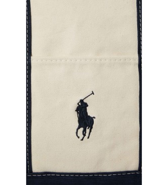 Polo Ralph Lauren Sac fourre-tout en toile beige Big Pony