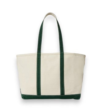 Polo Ralph Lauren Platnena torba z velikim ponyjem bež, zelena