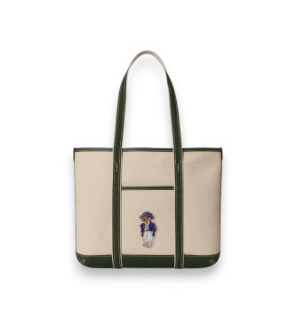 Polo Ralph Lauren Bolso tote shopper pequeño con Polo Bear beige