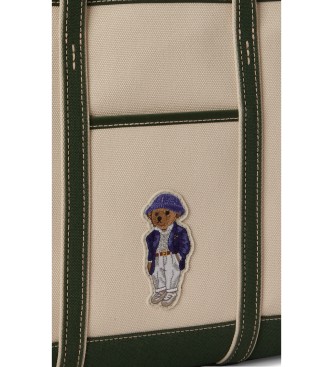 Polo Ralph Lauren Bolso tote shopper pequeño con Polo Bear beige
