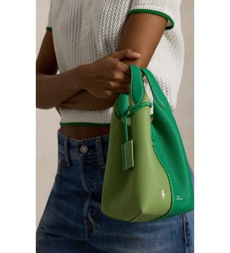 Polo Ralph Lauren Green leather Polo Play tote and crossbody bag