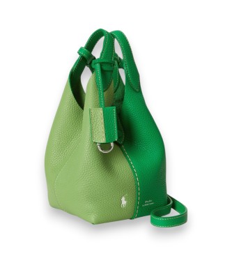 Polo Ralph Lauren Green leather Polo Play tote and crossbody bag