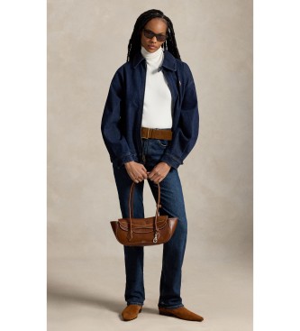 Polo Ralph Lauren Veste en denim avec fermeture éclair bleue
