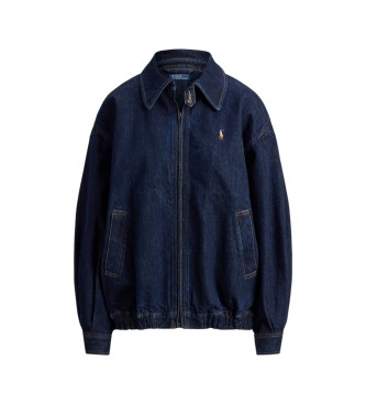 Polo Ralph Lauren Veste en denim avec fermeture éclair bleue