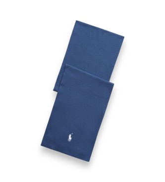 Polo Ralph Lauren Echarpe en coton peign� bleu