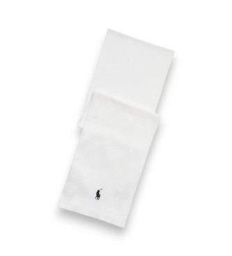 Polo Ralph Lauren Echarpe en coton peign� blanc