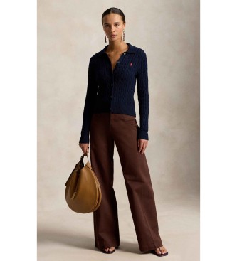 Polo Ralph Lauren Cardigan ajusté bleu marine