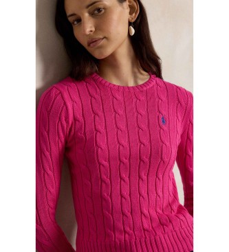 Polo Ralph Lauren Ro?nat bomba?ni pulover s pletenim vzorcem kitk
