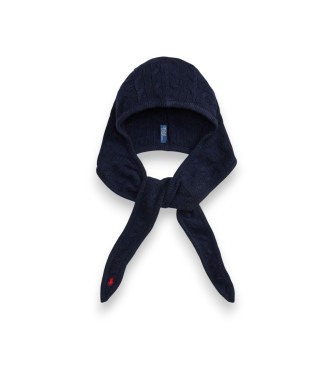Polo Ralph Lauren Cappuccio di lana e cashmere blu marino
