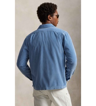 Polo Ralph Lauren Camisa Classic Fit de pana azul