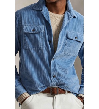 Polo Ralph Lauren Camisa Classic Fit de pana azul