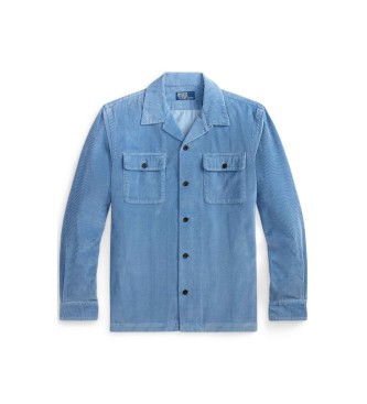 Polo Ralph Lauren Camisa Classic Fit de pana azul