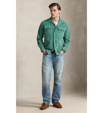 Polo Ralph Lauren Classic Fit gr�n manchesterskjorta