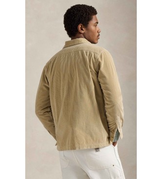 Polo Ralph Lauren Camisa Classic Fit de pana beige