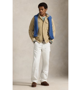 Polo Ralph Lauren Camisa Classic Fit de pana beige