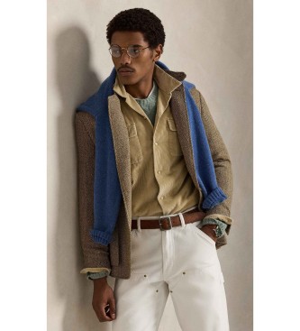 Polo Ralph Lauren Camisa Classic Fit de pana beige