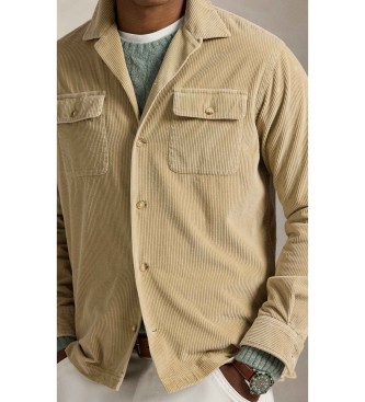 Polo Ralph Lauren Camisa Classic Fit de pana beige