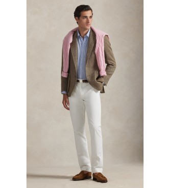 Polo Ralph Lauren Linnetr�ja med bl� r�nder och passform