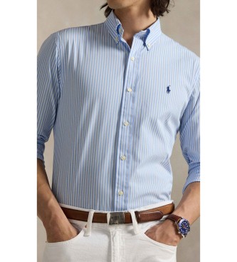Polo Ralph Lauren Custom Fit blue stretch poplin shirt