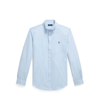 Polo Ralph Lauren Custom Fit blue stretch poplin shirt