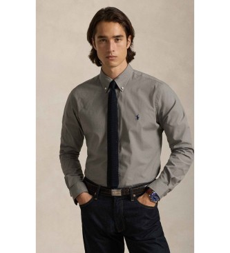 Polo Ralph Lauren Custom Fit grey stretch poplin shirt