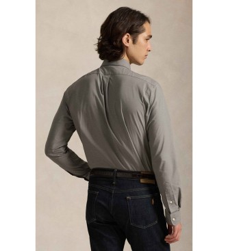 Polo Ralph Lauren Custom Fit grey stretch poplin shirt