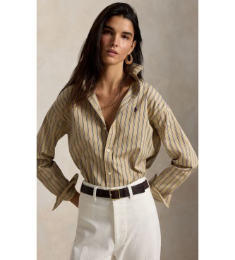 Polo Ralph Lauren Beige Relaxed Fit striped cotton shirt