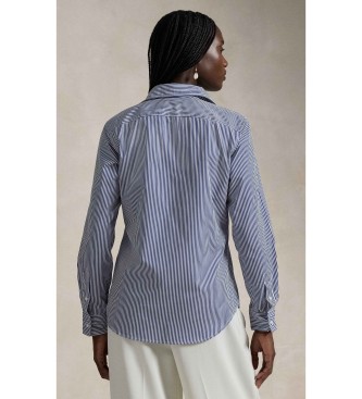 Polo Ralph Lauren Camisa de algod�o com riscas azuis Slim Fit
