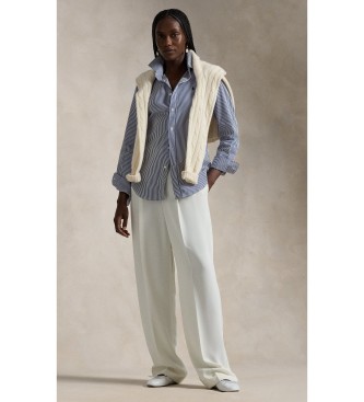 Polo Ralph Lauren Camisa de algod�o com riscas azuis Slim Fit