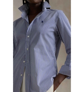 Polo Ralph Lauren Camisa de algod�o com riscas azuis Slim Fit