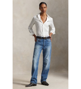 Polo Ralph Lauren Slim Fit bomuldsskjorte hvid