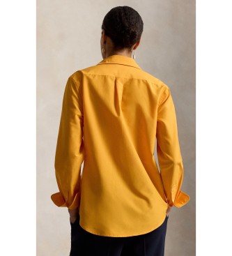 Polo Ralph Lauren Relaxed Fit Hemd aus Baumwolle und Seide in Orange