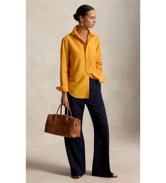 Polo Ralph Lauren Relaxed Fit Hemd aus Baumwolle und Seide in Orange