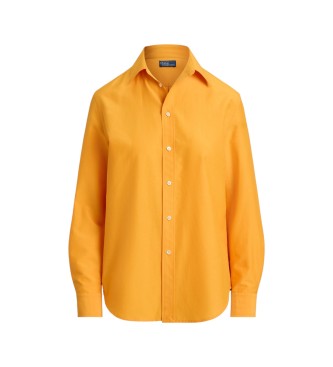 Polo Ralph Lauren Relaxed Fit Hemd aus Baumwolle und Seide in Orange