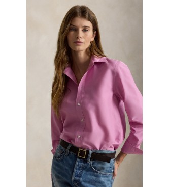 Polo Ralph Lauren Relaxed Fit Hemd aus Baumwolle und Seide in Rosa