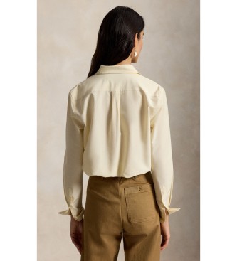 Polo Ralph Lauren Relaxed Fit Hemd aus Baumwolle und Seide in Beige