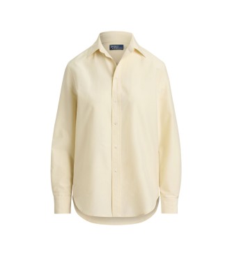 Polo Ralph Lauren Relaxed Fit Hemd aus Baumwolle und Seide in Beige