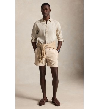Polo Ralph Lauren Camicia in lino Custom Fit beige