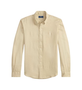 Polo Ralph Lauren Camicia in lino Custom Fit beige