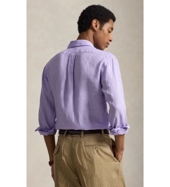 Polo Ralph Lauren Camicia di lino Custom Fit lilla