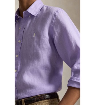 Polo Ralph Lauren Camicia di lino Custom Fit lilla
