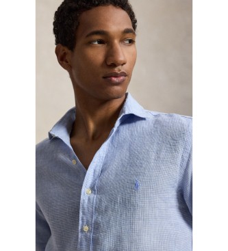 Polo Ralph Lauren Camicia di lino Custom Fit blu