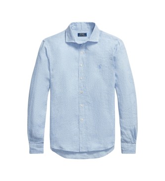Polo Ralph Lauren Camicia di lino Custom Fit blu