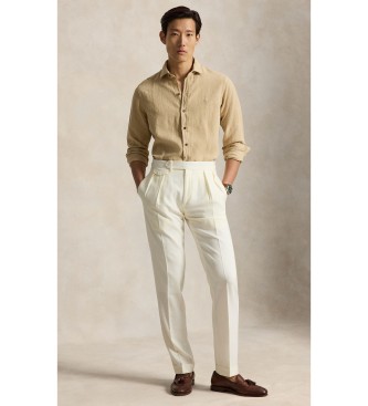Polo Ralph Lauren Camicia di lino Custom Fit beige