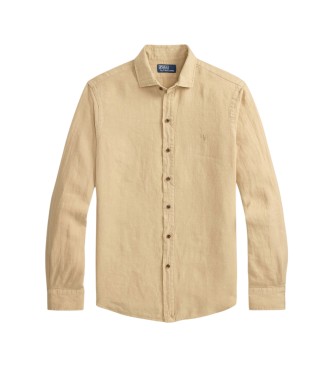 Polo Ralph Lauren Camicia di lino Custom Fit beige
