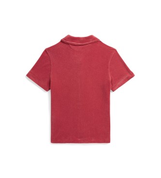 Polo Ralph Lauren Rood badstof T-shirt met korte mouwen