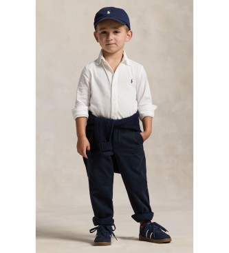 Polo Ralph Lauren Camicia in piqué di cotone ultraleggero bianco