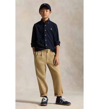 Polo Ralph Lauren Camisa de piqué de algodón ultraligero marino