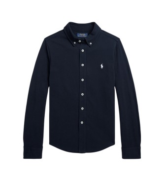 Polo Ralph Lauren Camisa de piqué de algodón ultraligero marino
