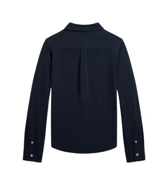 Polo Ralph Lauren Camisa de piqué de algodón ultraligero marino